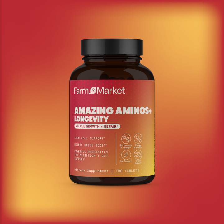 Farm2Market Amazing Aminos+ Longevity Tablets†