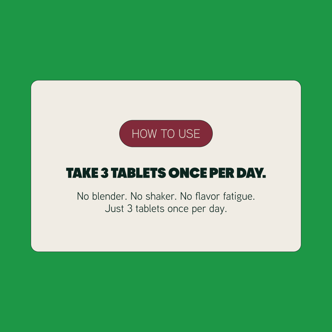 Farm2Market Organic Reds + Greens Superfood Tablets