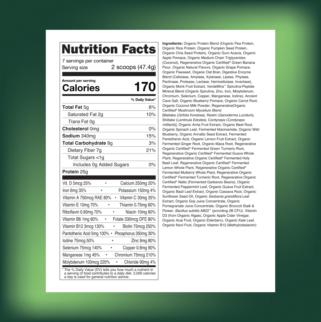 Farm2Market Protein + Meal Organic Plant Based
