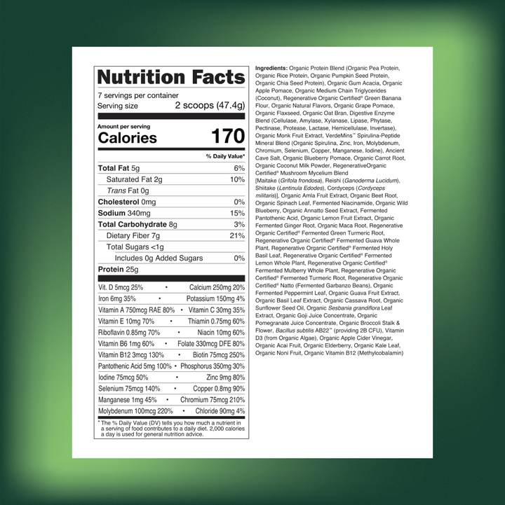 Farm2Market Protein + Meal Organic Plant Based